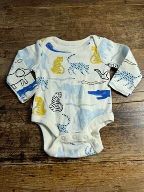 Tea Long sleeve animal one piece shirt size newborn